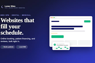 design a modern website for your med spa, dental or medical practice