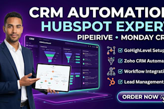 setup pipedrive monday crm gohighlevel integration hubspot zoho CRM automation