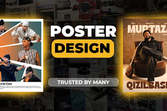 create professional poster design for social media and print