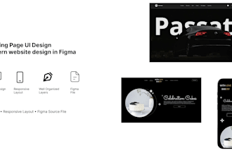 design a modern landing page UI in figma