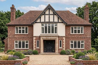 remodel brick building exterior,UK house,countryside villa,interior design,revit