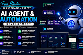 build ai agents, chatbots, openai and n8n automation