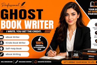 get a professional ghostwriter for your ebook and kindle book
