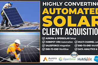 aurora solar opensolar hubspot salesforce CRM automation solar companies lead