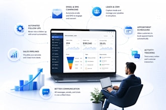 create gohighlevel crm, resimpli, podio and lead generation system