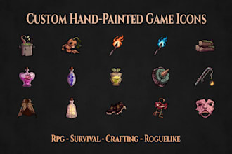 create hand painted inventory icons for your games