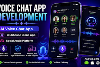develop voice chat app ai voicechat app clubhouse voice chat development