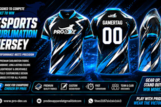 create custom esports jerseys, hoodies and sublimation designs