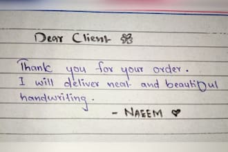 write handwritten assignment and notes with neat writing