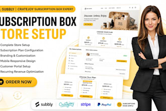 set up, optimize and customize your subbly and cratejoy subscription box website