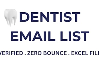 provide verified dentist email list for b2b leads
