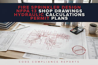 fire sprinkler hydraulic calculations nfpa 13 shop drawings