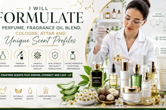 formulate perfume, fragrance oil blend, cologne
