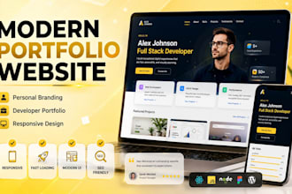 build a modern portfolio website and personal brand site