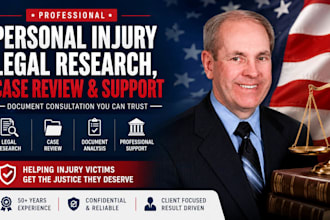 provide personal injury legal case research case review, and support
