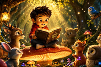 create consistent ai children book illustrations