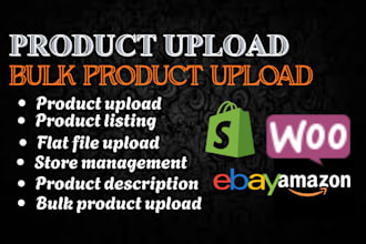 product upload, bulk upload shopify woocommerce bigcommerce prestashop etsy shop