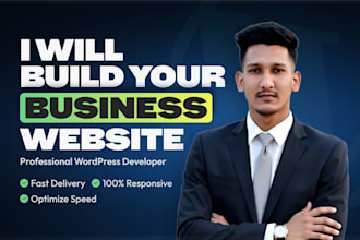 design and develop a professional wordpress business website