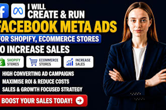 run facebook meta ads campaigns for shopify ecommerce and local businesses