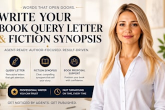 write your book query letter and fiction synopsis