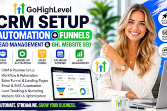 gohighlevel CRM setup, automation, funnels, and lead management ghl website SEO