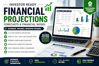 provide investor ready financial projections, forecasts and financial model