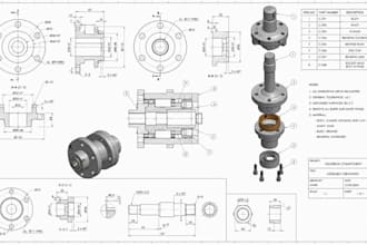 create manufacturing drawings, technical drawings and engineering drawing