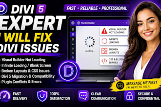 fix divi visual builder not loading, infinite loading and divi 5 errors