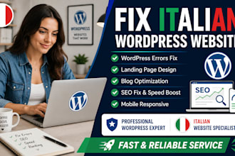 fix italian wordpress website problem wordpress blog, wordpress landing page seo