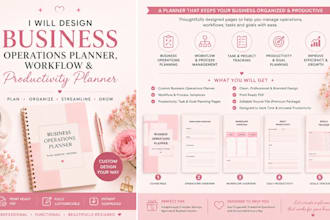 create business operations planner and workflow management template