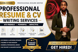 write and upgrade your resume, cv, cover letter, linkedin