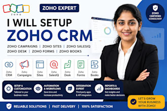 setup zoho crm zoho campaigns zoho sites zoho salesiq zoho desk