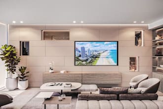 design realistic 3d condominium interior design and photorealistic renderings