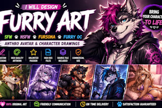 design furry art, sfw, nsfw, fursona, furry oc, anthro avatar character drawings