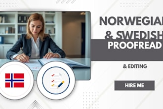proofread and edit your norwegian content professionally