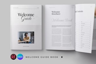 design professional client welcome packet and onboarding kit