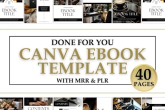 create branded canva workbook, ebook and lead magnet design