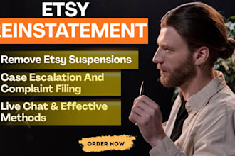 etsy reinstatement appeal letter, etsy suspension, live chat for etsy reopen