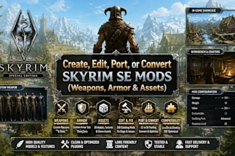 create edit port cruixie skyrim se mod skyrim weapon skyrim asset skyrim armor