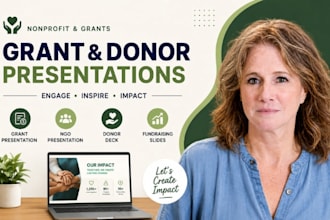 grant presentation, ngo presentation, donor deck, fundraising slides, PPT