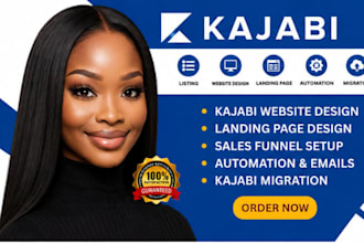 do kajabi website design, kajabi online course or landing page, kajabi expert