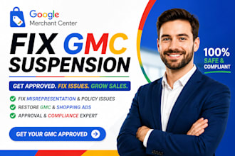 fix gmc suspension google merchant center misrepresentation shopify shopping ads