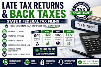 file your late tax return, back taxes, state and federal tax filing