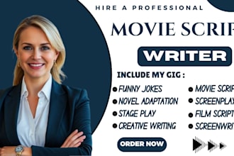 write a psychological thriller horror movie script screenplay
