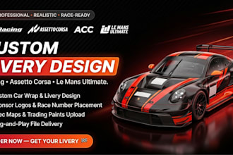 make high quality iracing liveries