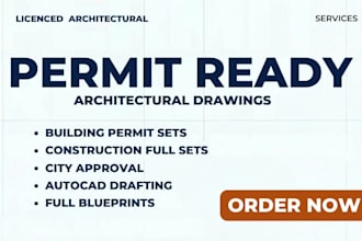 building permit architectural drawings