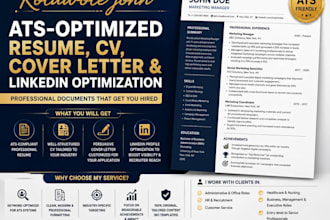 build a resume, cover letter and linkedin opt