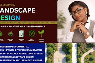 design professional landscape site plan, planting plan, hoa permit and ga