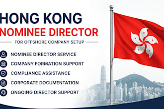provide hong kong nominee director for offshore company setup