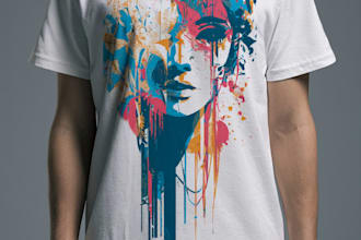 make custom streetwear t shirt design and graphic design